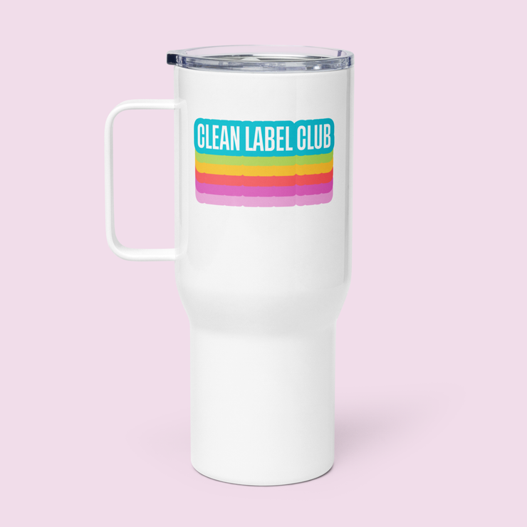 "Clean Label Club" Travel Mug