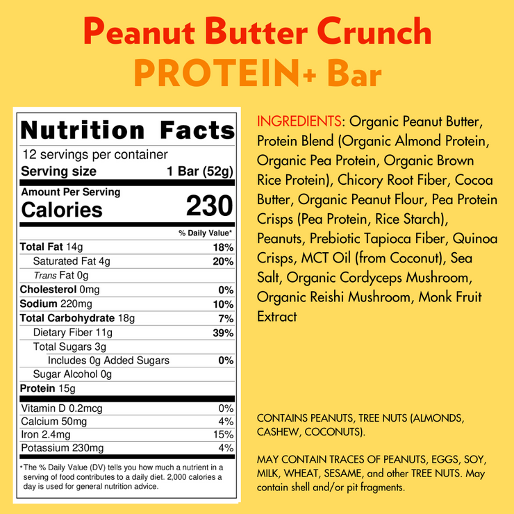 High Protein Peanut Butter Crunch PROTEIN+ (12 Count)