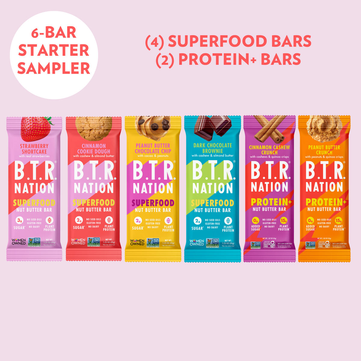 THE STARTER SAMPLER (6 BARS!) – B.T.R. Bar