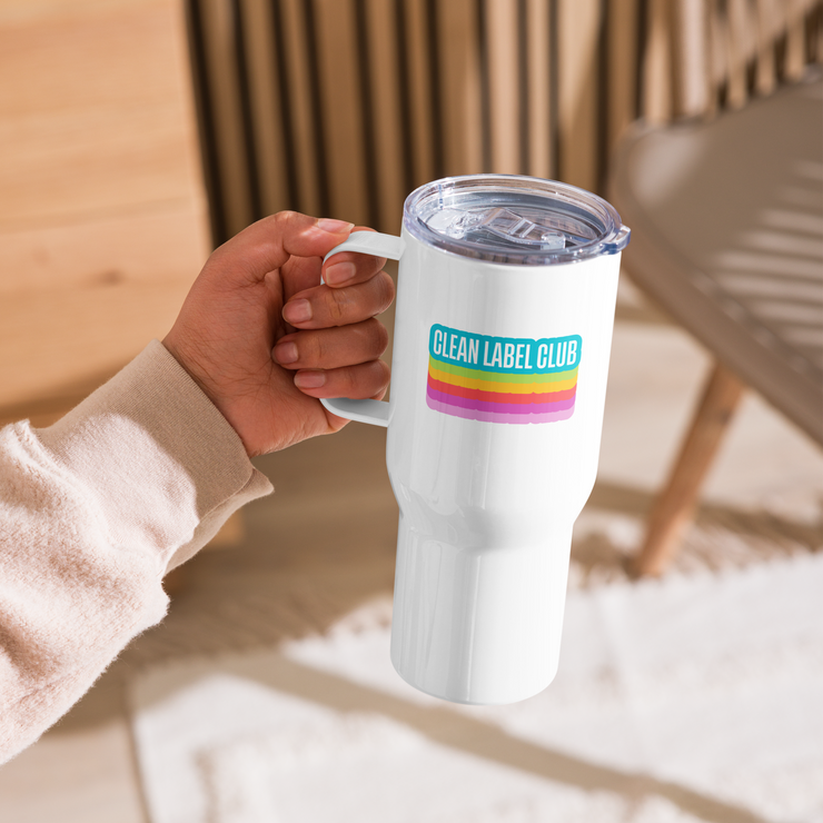 "Clean Label Club" Travel Mug