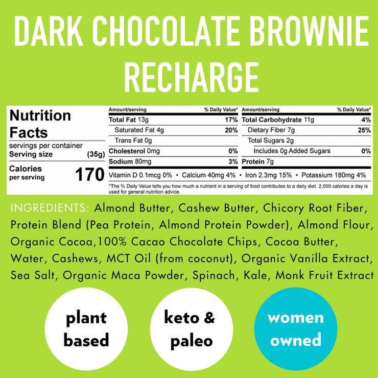 Dark Chocolate Brownie RECHARGE (12 Count) 🍫
